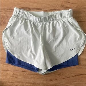 Nike Green and Blue Athletic Shorts Lightweight Design